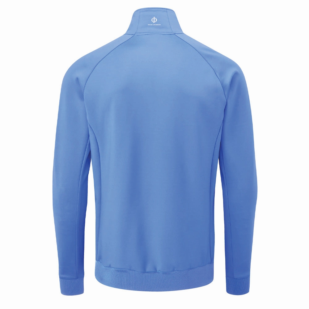 Oscar Jacobson Trent Tour 1/2 Zip Golf Sweater - Mid Blue product solo confidence
