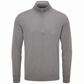 Chill Clothing Oscar Jacobson Waldorf 1/2 Zip Pullover - Charcoal