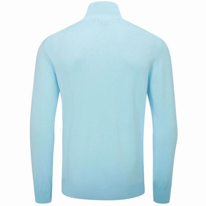 Oscar Jacobson Waldorf 1/2 Zip Pullover - Sky Blue Chill Apparel Urban Comfort