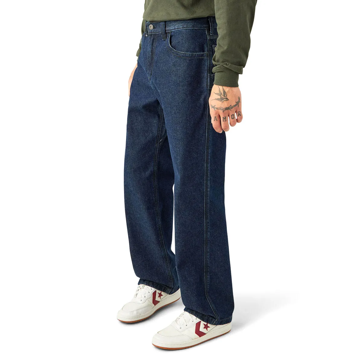Soft Touch Material Dickies Skate Denim Jeans - Dark Wash