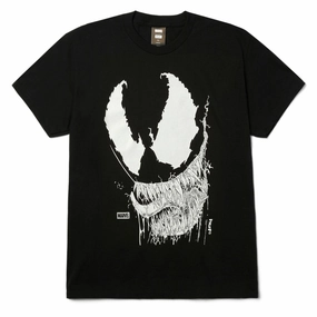 Circular Knit Construction HUF x Spiderman Vile T-Shirt - Black