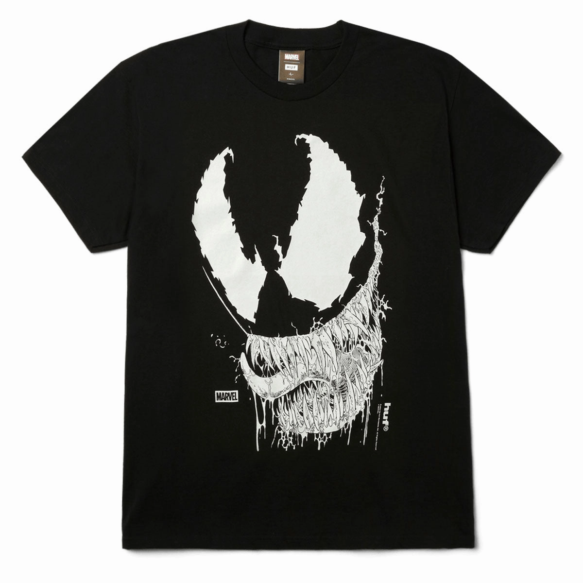 Circular Knit Construction HUF x Spiderman Vile T-Shirt - Black