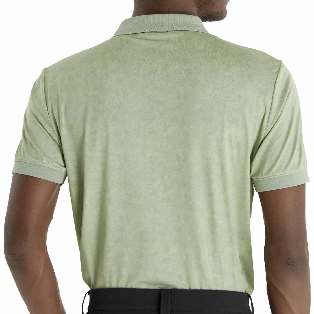 LowImpactDye Sustainable Fibers Calvin Klein Tie Dye Print Polo Shirt - Cameo Green
