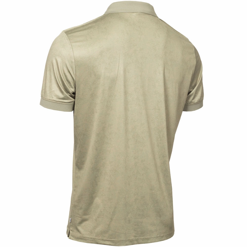 Calvin Klein Tie Dye Print Polo Shirt - Cameo Green Colorfast Material Casual Comfort Top