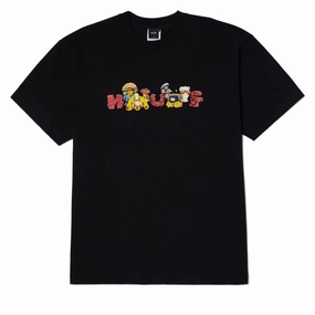 Comfy Wear Cashmere combination HUF Havecooth T-Shirt - Black