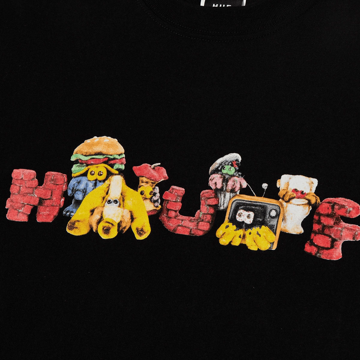 HUF Havecooth T-Shirt - Black Relaxed Comfort Look