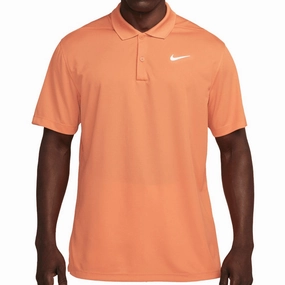 Tight fit sexiness Ultra Soft Finish Nike Dri-FIT Victory Solid Polo Shirt - Orange Trance/White