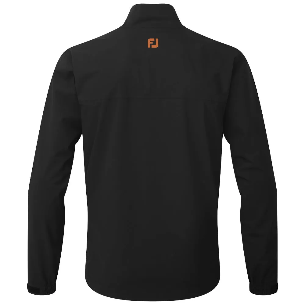 Adjustable Cuffs FootJoy HydroLite Waterproof Jacket - Black/Sapphire/Orange