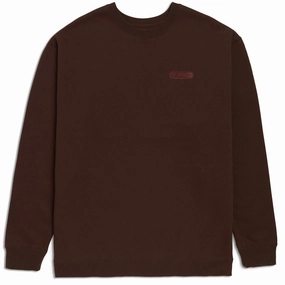 Lifestyle Scene CCS Nested Logo Heavy Crewneck Sweatshirt - Brown