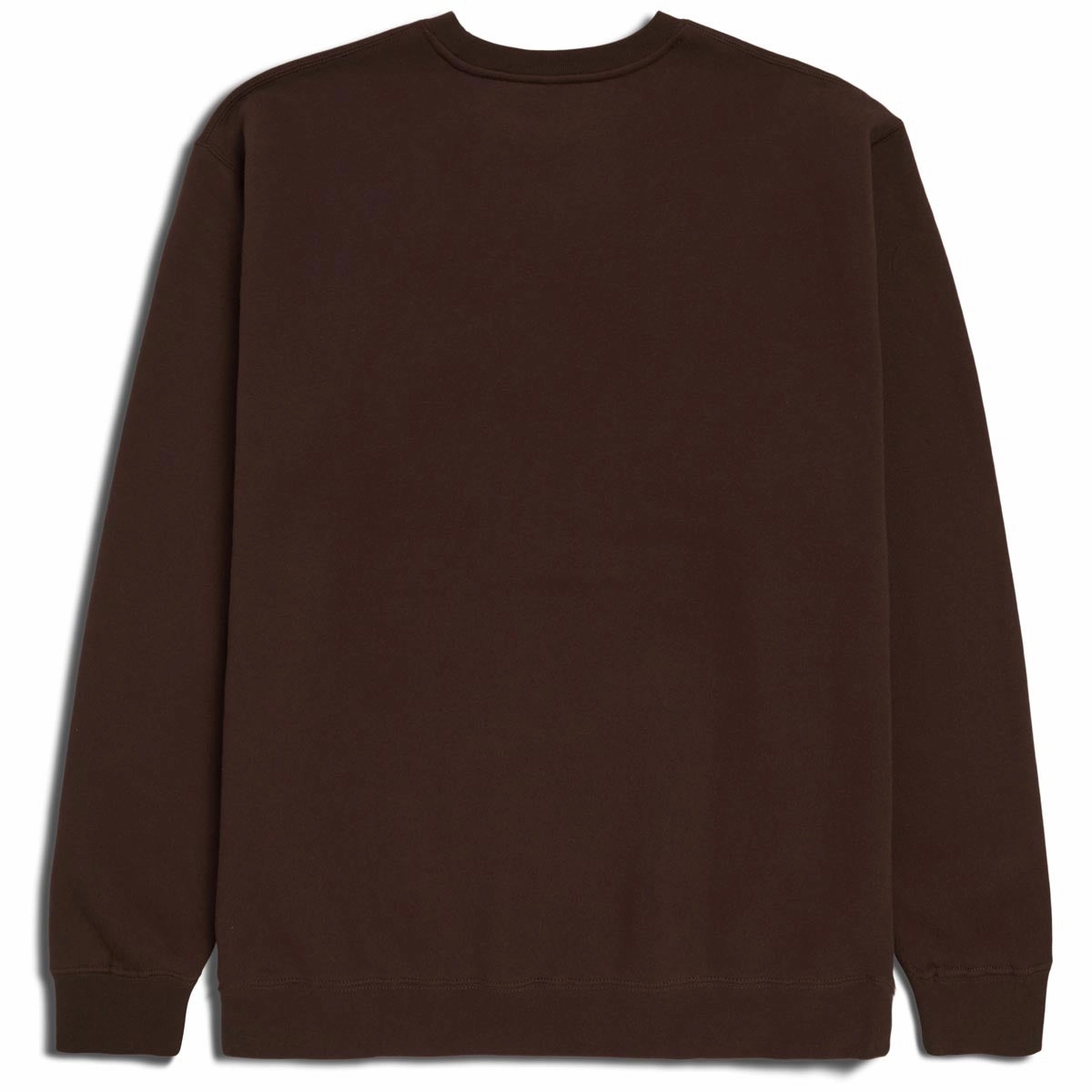 CCS Nested Logo Heavy Crewneck Sweatshirt - Brown Double Layer Hood