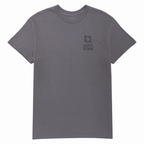 Glass House Abyss T-Shirt - Charcoal Comfortable Piece Skin Friendly Blends