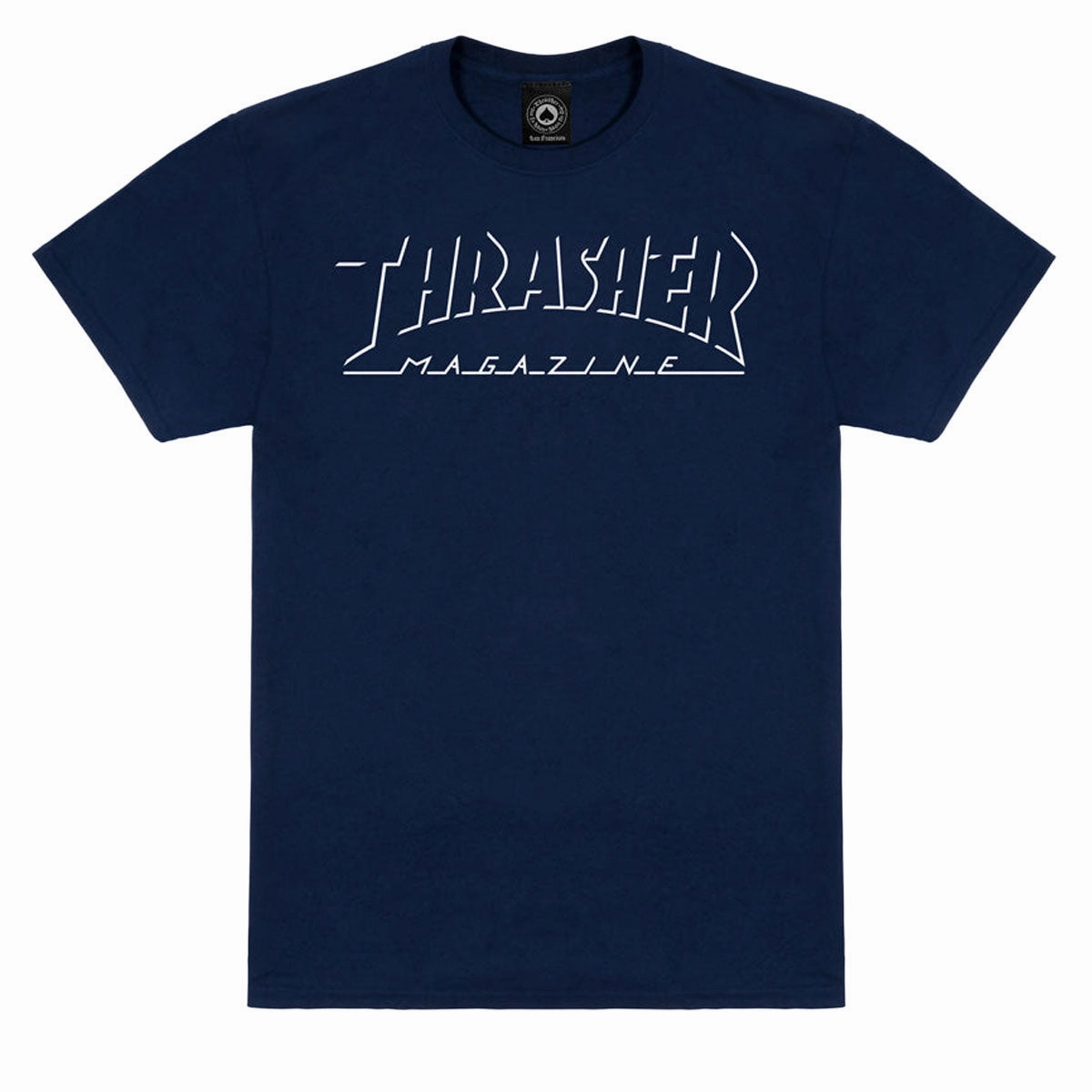 Cool Style Thrasher Shadow Mag Logo T-Shirt - Navy