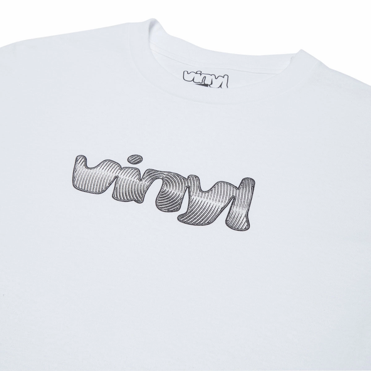 Chill Design Weekend Smart Vinyl Spiral Logo T-Shirt - White