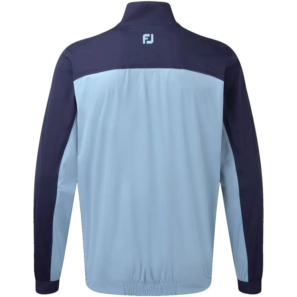 FootJoy HydroKnit 1/2 Zip Waterproof Jacket - Navy/Denim Flexible Fit Wear Multi Pocket