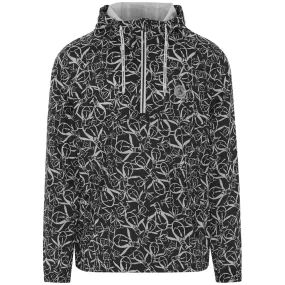 Original Penguin 1/4 Zip Trademark Printed Wind Jacket - Caviar Soft Touch Texture