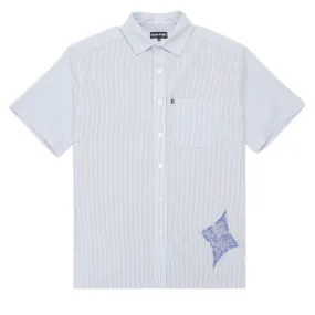 Passport Glint Workers Shirt - Blue Comfortable Wear Camouflage Print