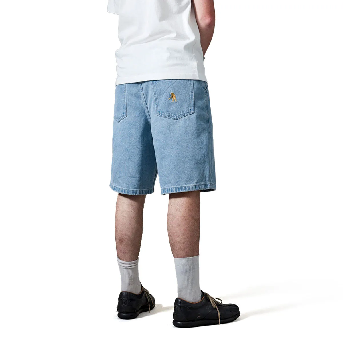 Compression Support Layer Passport Workers Club Shorts - Faded Wash Light Indigo