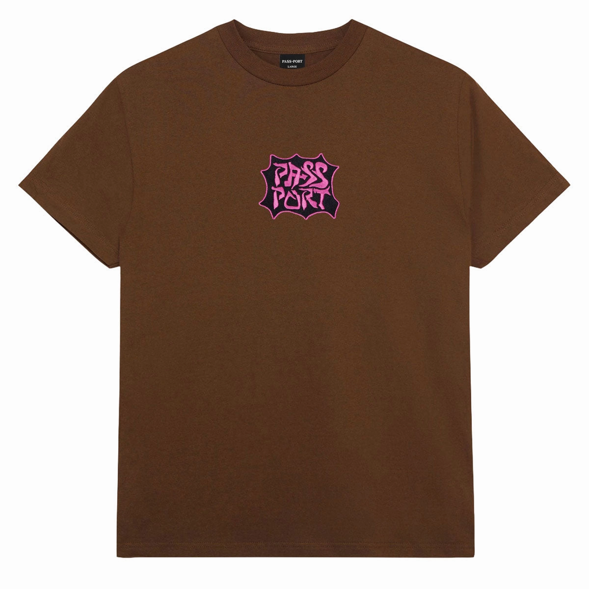 Passport Glyph T-Shirt - Choc Relaxed Outfit Daily Trend
