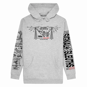 Passport Radio Silence Hoodie - Ash Comfy Apparel All Purpose