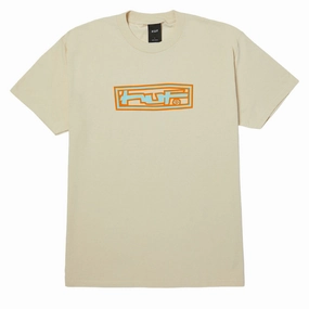HUF Stretch T-Shirt - Cream Comfort Design