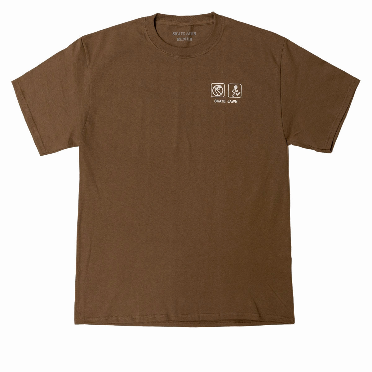 Seasonal Layering Skate Jawn Shipping T-Shirt - Brown
