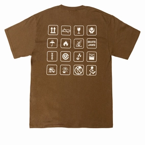 Skate Jawn Shipping T-Shirt - Brown Anti Static Finish