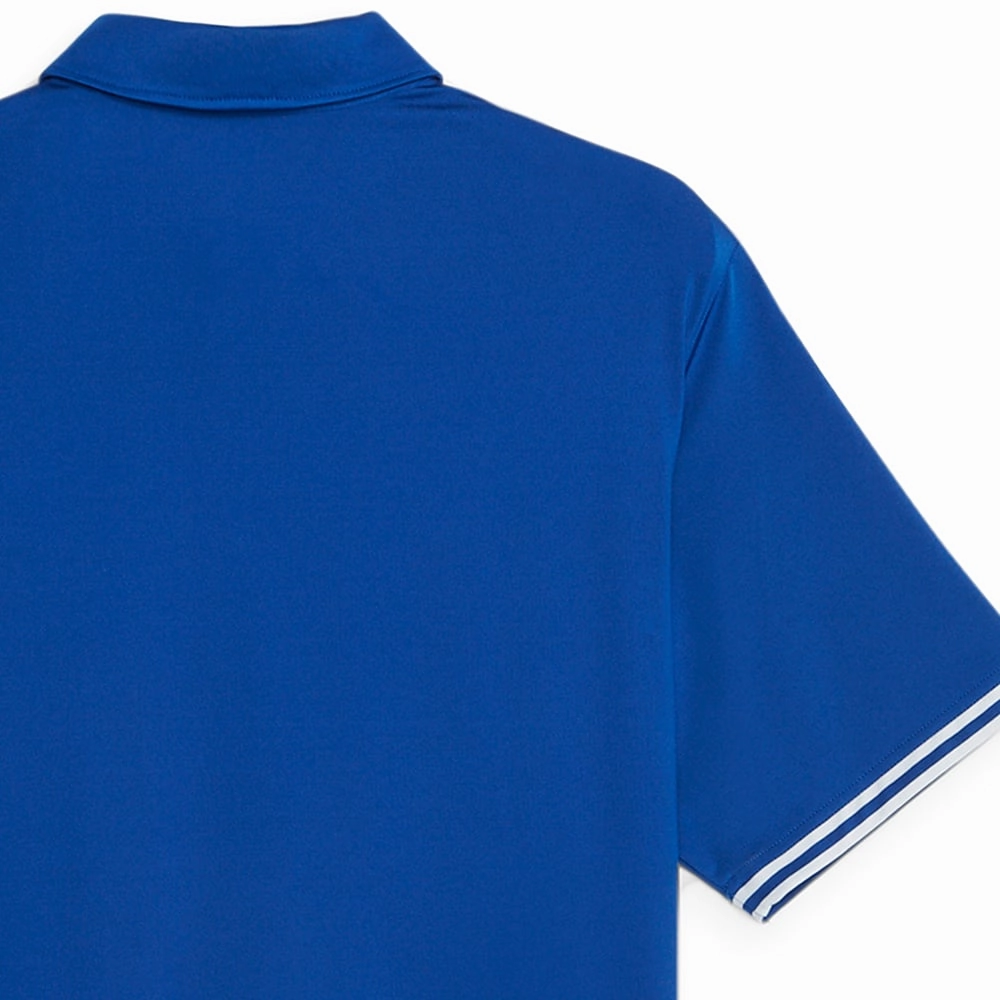 Puma MATTR Track Polo Shirt - Festive Blue/Regal Blue Heather Water Based Ink