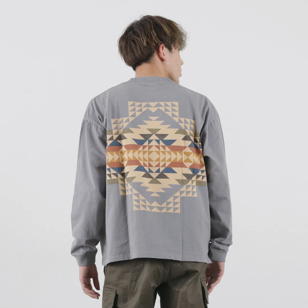 PENDLETON / Back Print Long Sleeve T-Shirt Outdoor Comfort Style Essential Piece