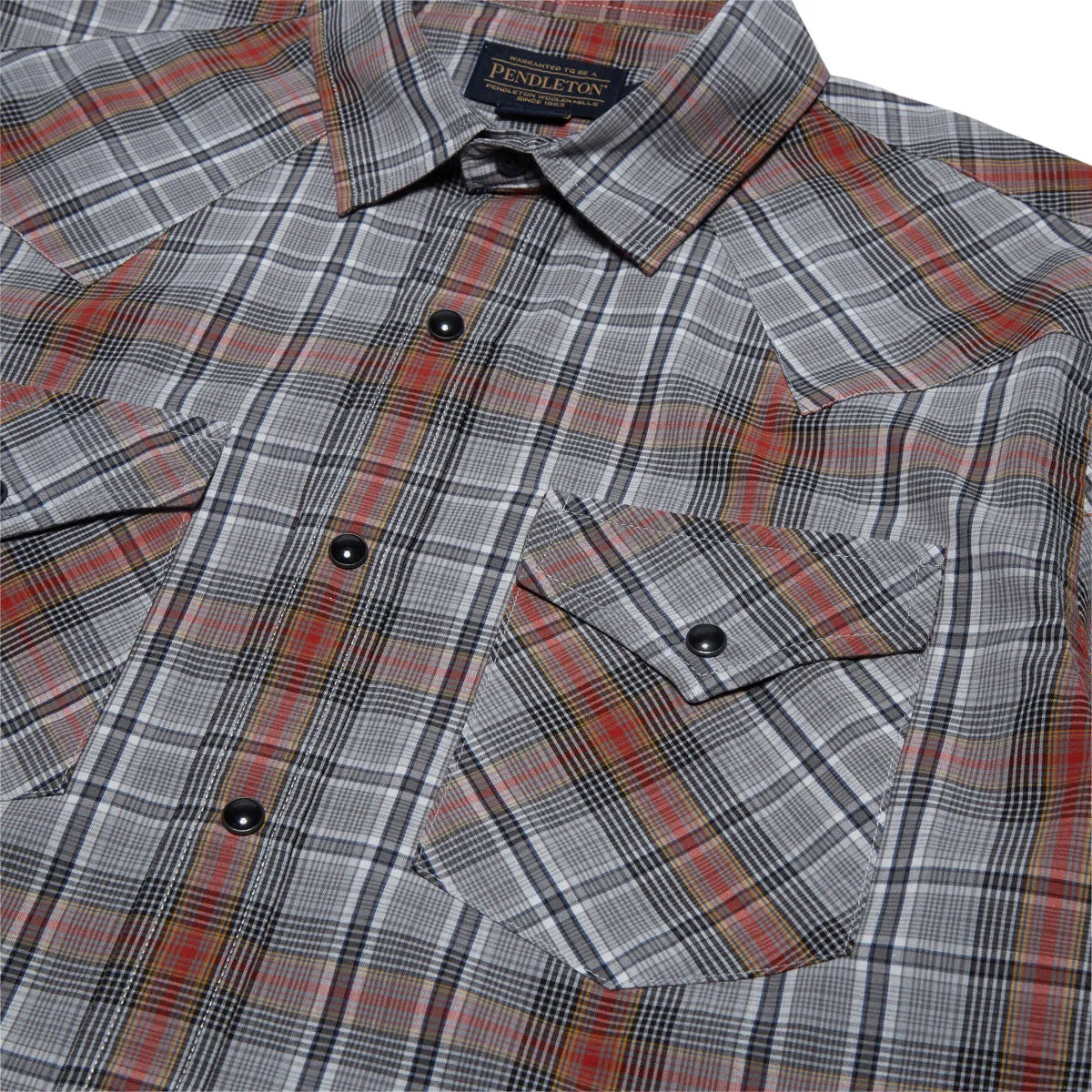 Morning Comfort Pendleton Frontier Shirt - Grey/Black/Red Plaid