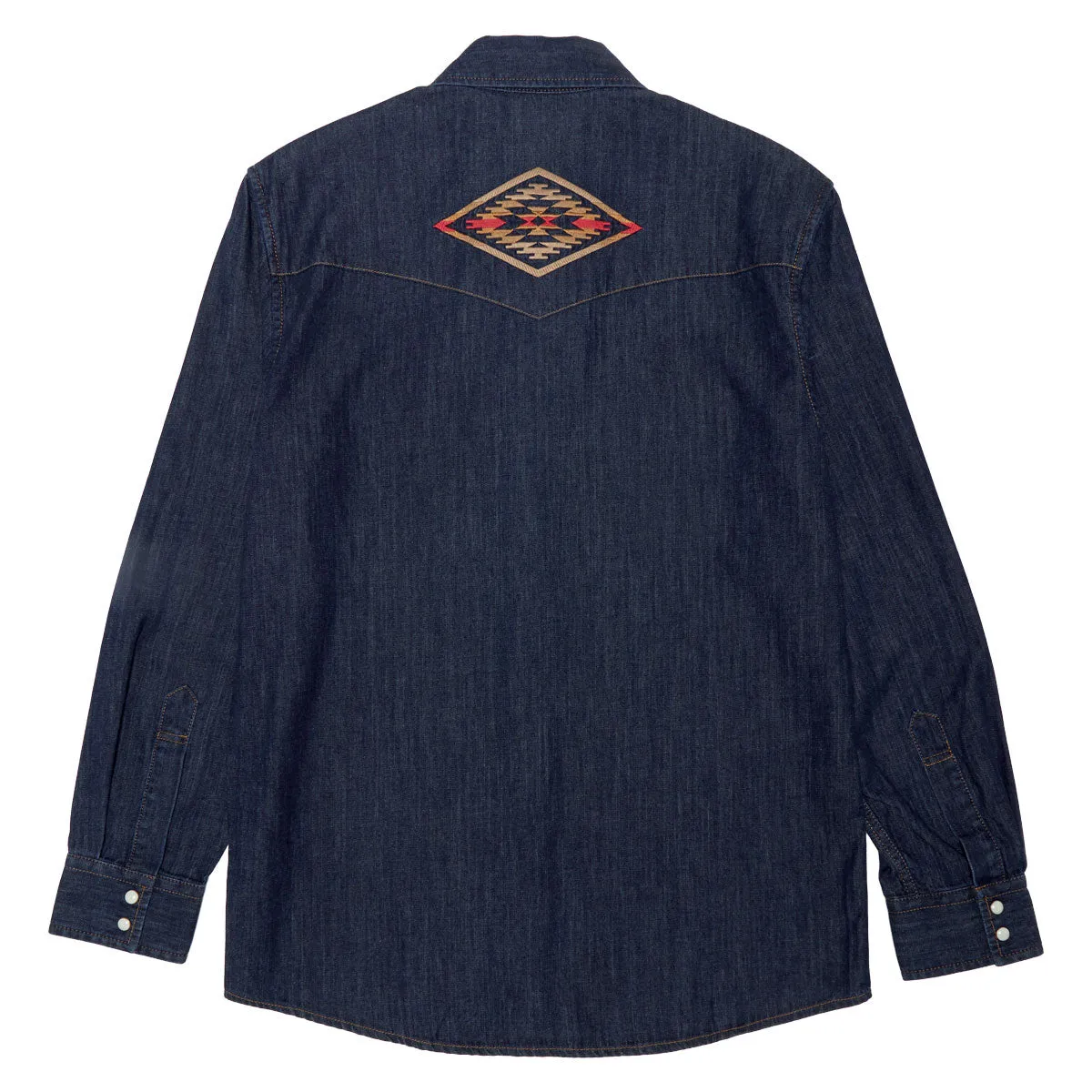 Pendleton Gambler Denim Long Sleeve Shirt - Dark Denim/Tumalo Non Iron Fabric