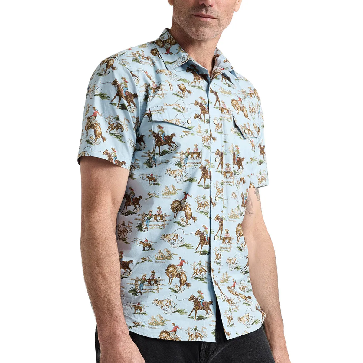 Pendleton Laramie Shirt - Wild Horse Blue Trendy Outfit Fade Resistant Formula