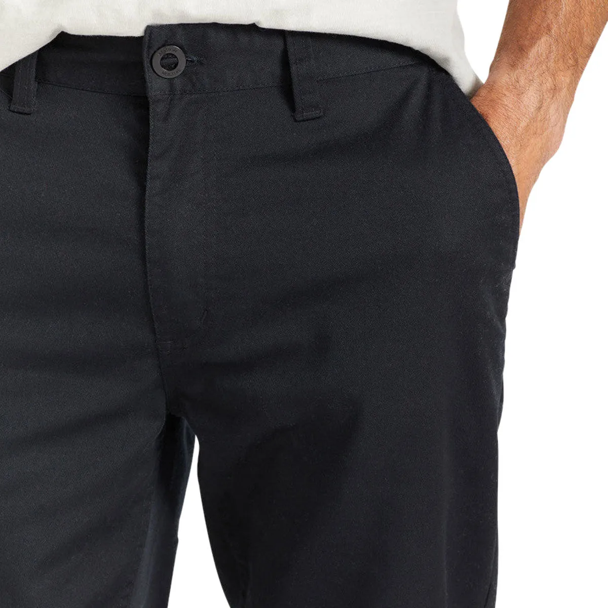 Rubberized Hem Brixton Choice Chino Regular Pants - Black