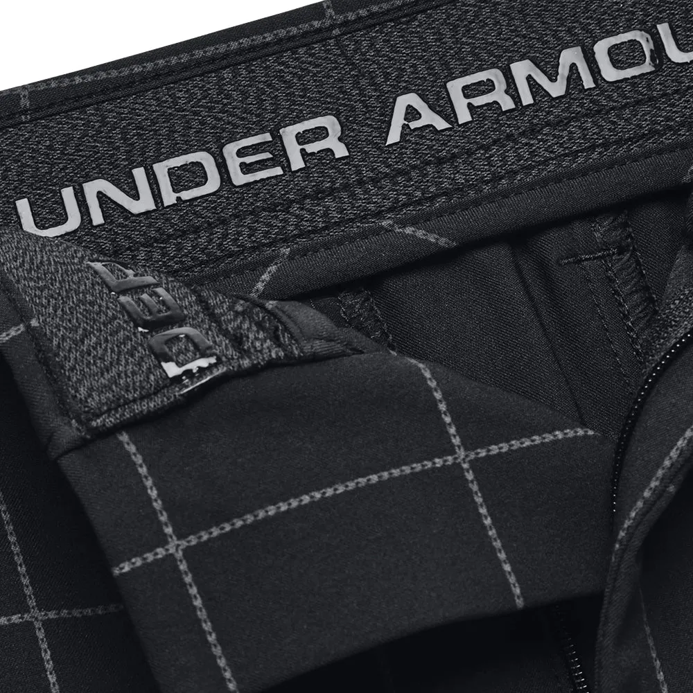 Travel Clothing Under Armour Drive Printed Taper Shorts - Black/Anthracite/Halo Gray