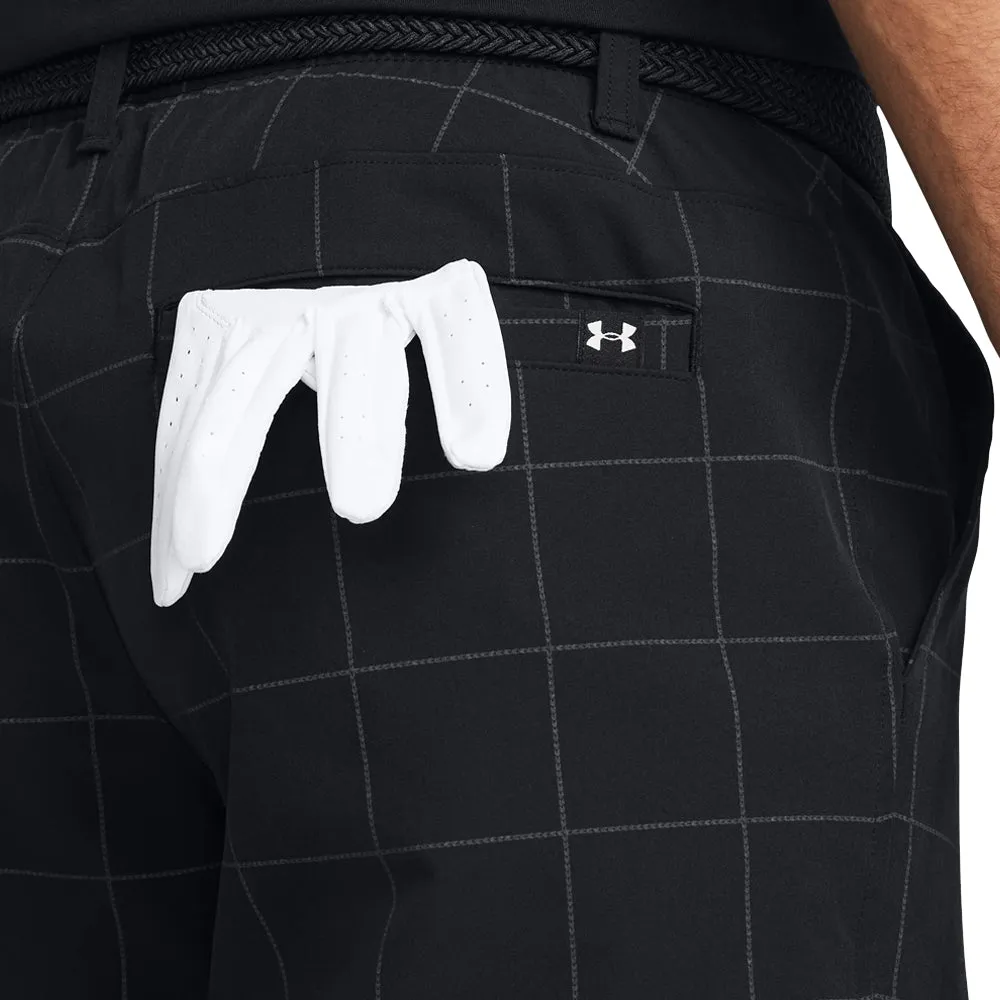 Under Armour Drive Printed Taper Shorts - Black/Anthracite/Halo Gray Modern Cut