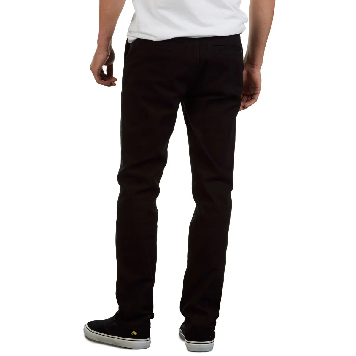 CCS Slim Stretch Chino Pants - Black Quick Dry Fabric