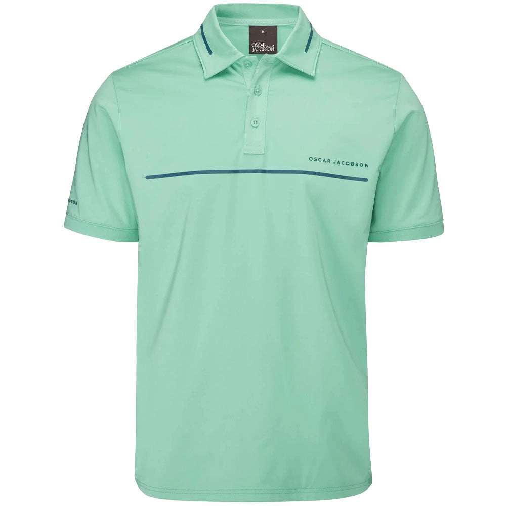 Oscar Jacobson Marsden Polo Shirt - Aqua/Teal Everyday Look Wear