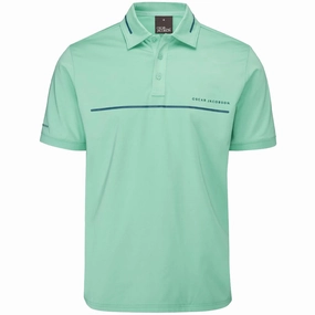 Oscar Jacobson Marsden Polo Shirt - Aqua/Teal Everyday Look Wear