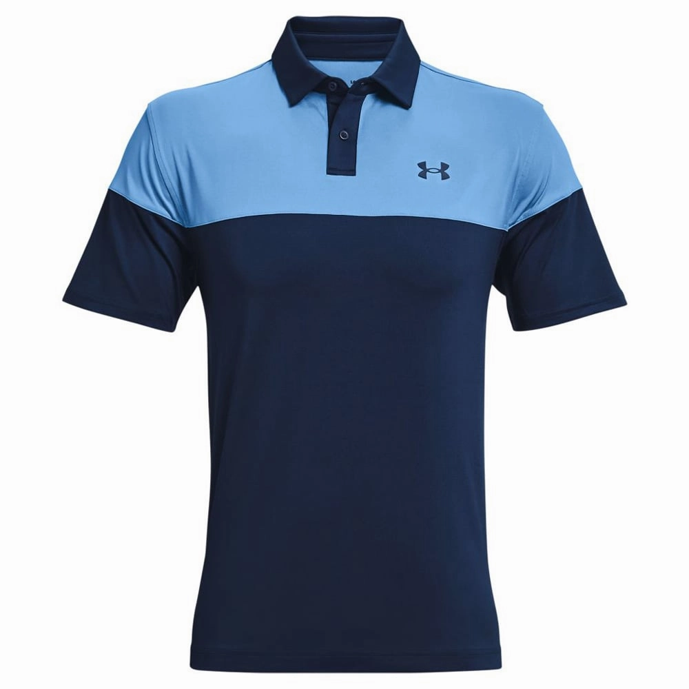 Under Armour T2G Blocked Polo - Academy/Nova Blue Premium Comfort