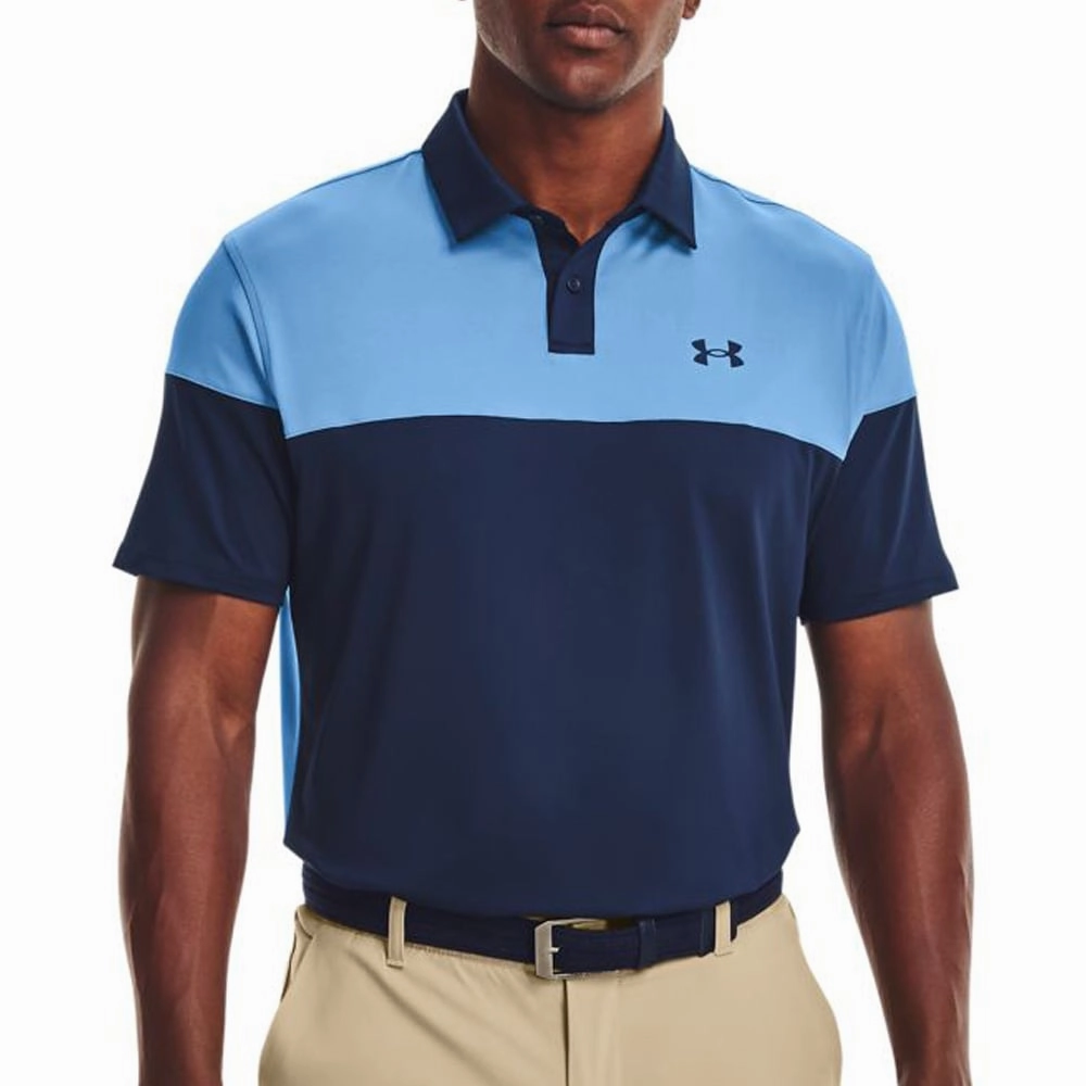Under Armour T2G Blocked Polo - Academy/Nova Blue LongLastingColor