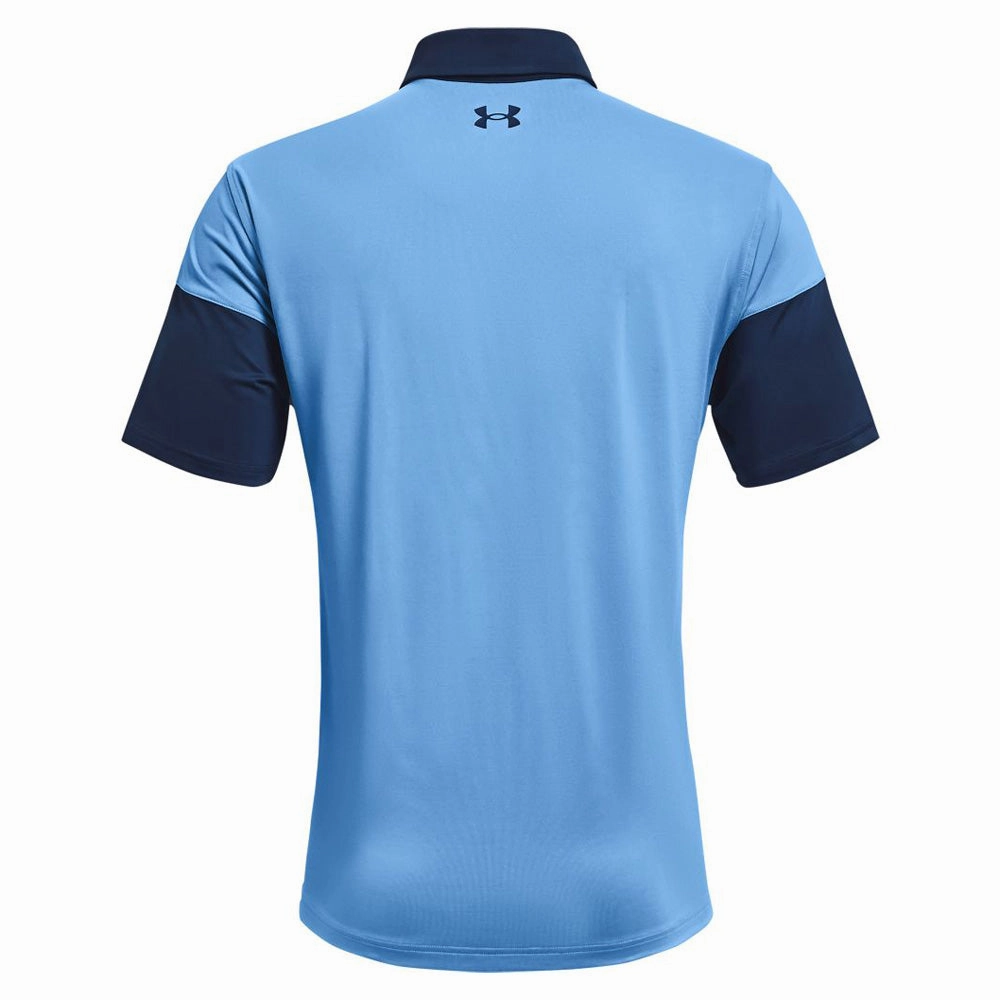 SoftTouchFinish Light Comfort Under Armour T2G Blocked Polo - Academy/Nova Blue