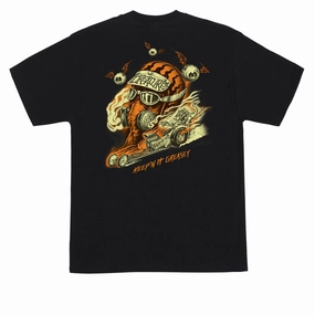 Creature Crash and Burn T-Shirt - Black School spirit Relaxed and Comfy