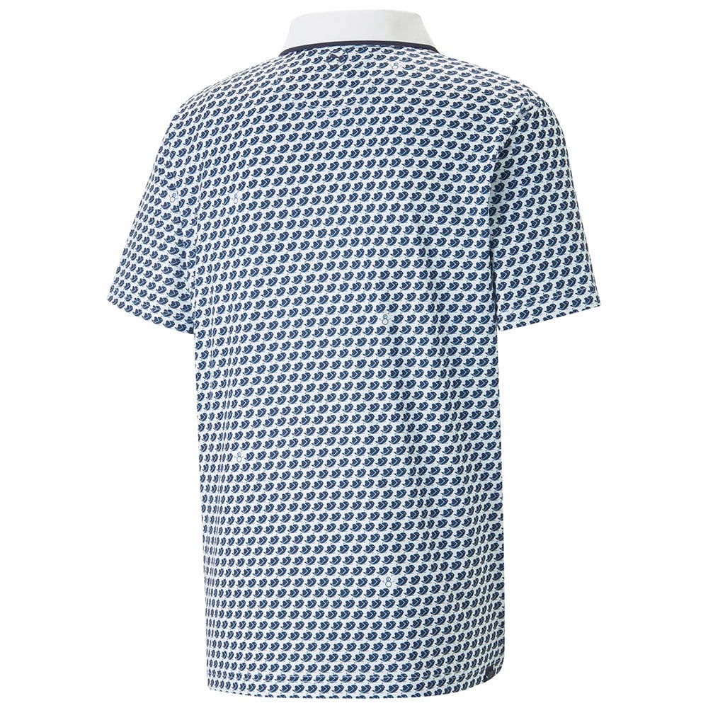 Chic Casual Wear Sporty Vibe Puma MATTR Love/H8 Polo Shirt - Bright White/Navy Blazer