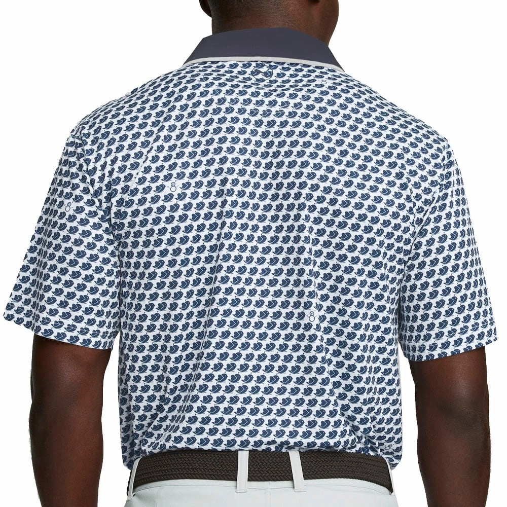 Puma MATTR Love/H8 Polo Shirt - Bright White/Navy Blazer Comfy Fit