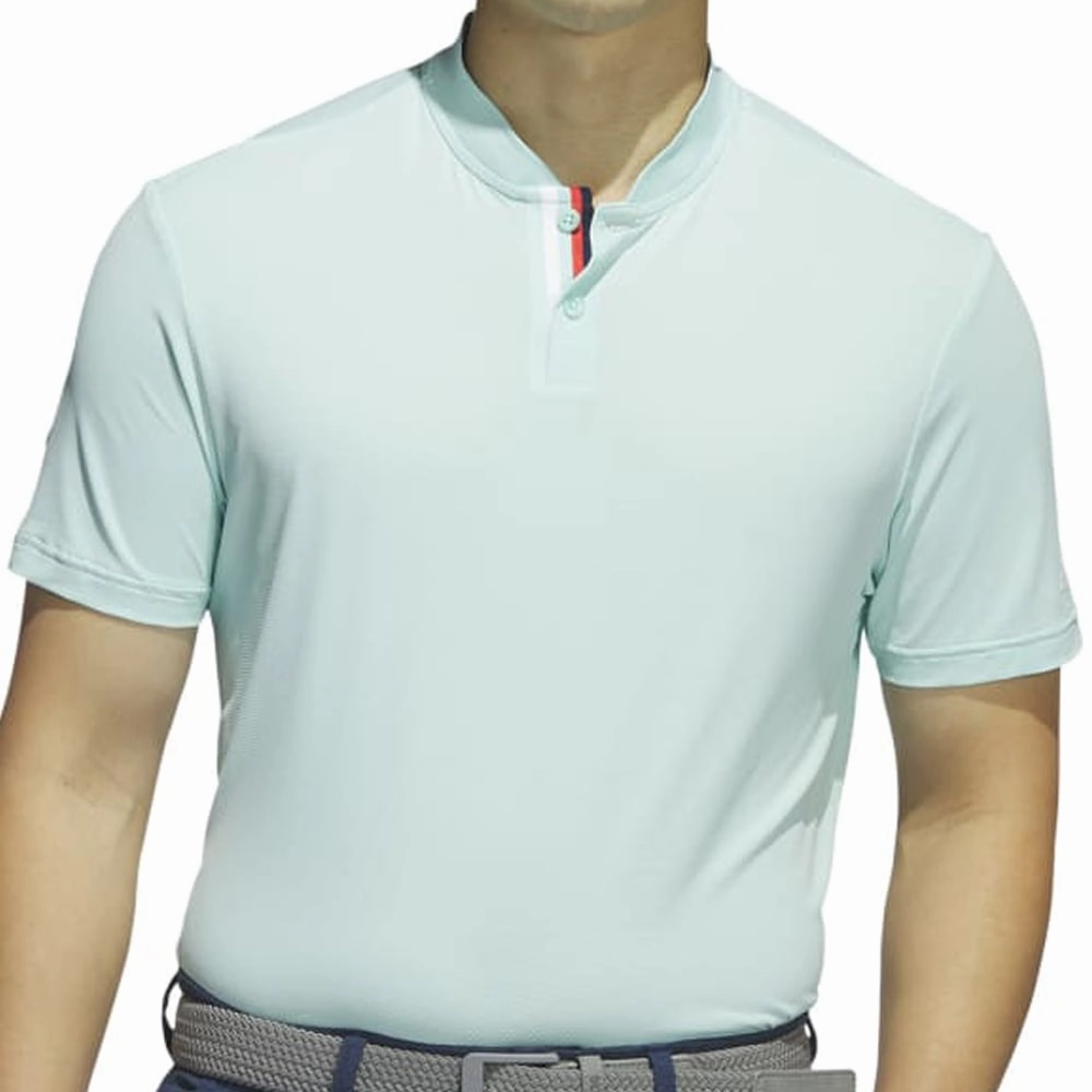 Relaxed Smart Reinforced Shoulder Stitching adidas Ultimate365 Heat Polo Shirt - Semi Flash Aqua