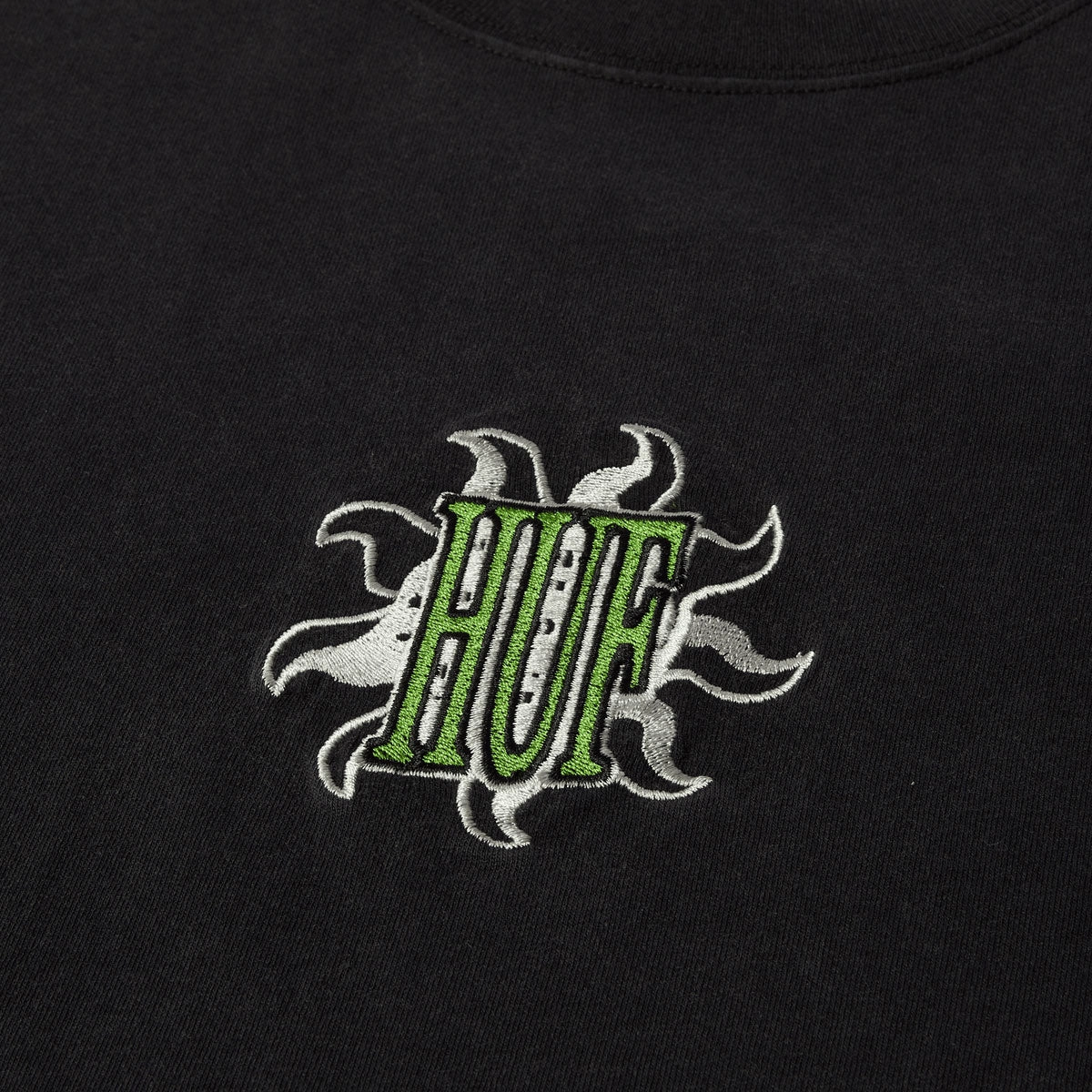 HUF Apollo Washed T-Shirt - Washed Black ComfortOptimizedConstruction Comfy Look