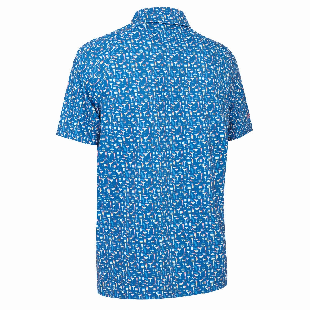 Day-to-Day Comfort Easy-Going Style Callaway Cocktail Polo Shirt - Galaxy Blue
