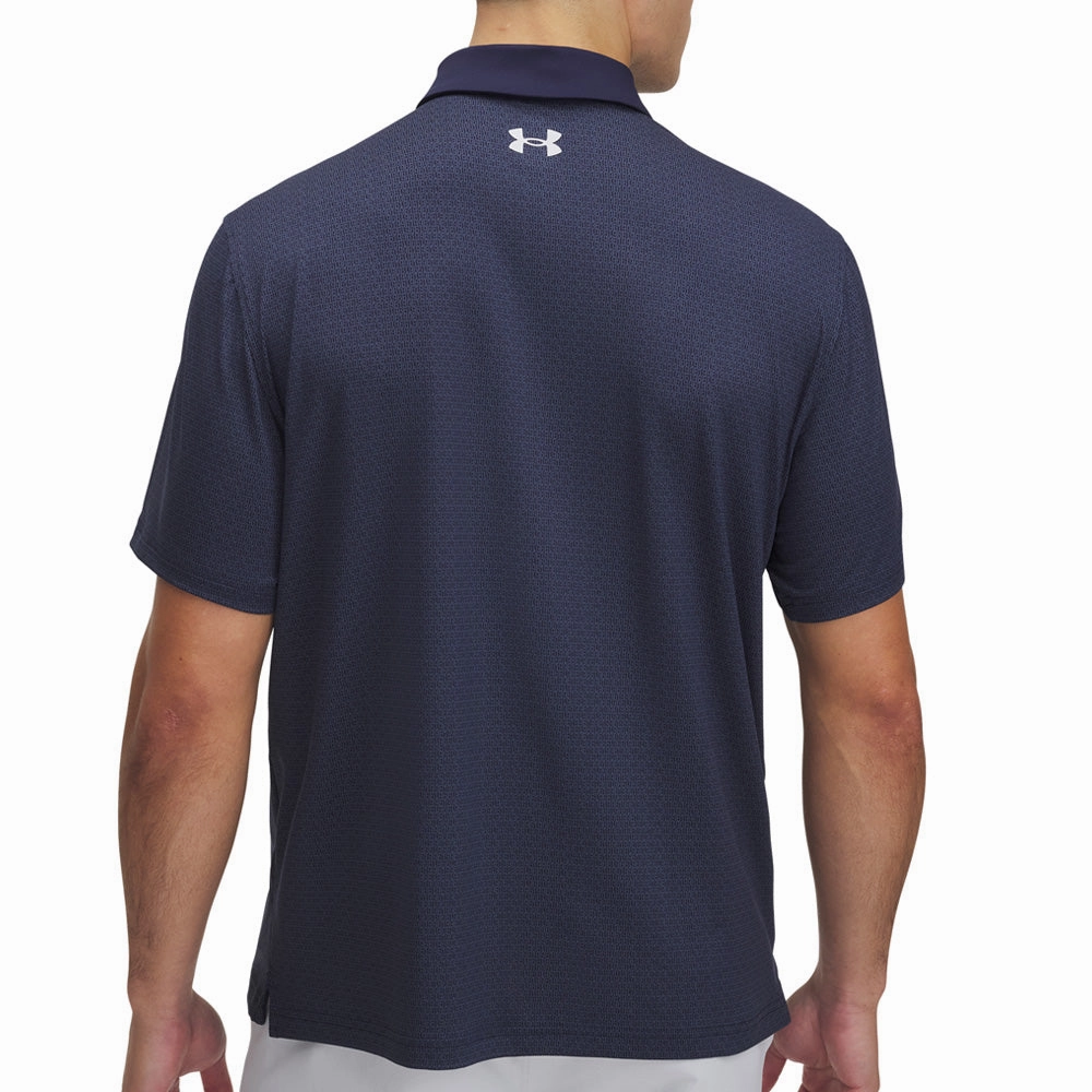 Chill Comfort Look Casual Essentials Wear Under Armour Tee To Green Printed Polo Shirts - Midnight Navy/Halo Gray