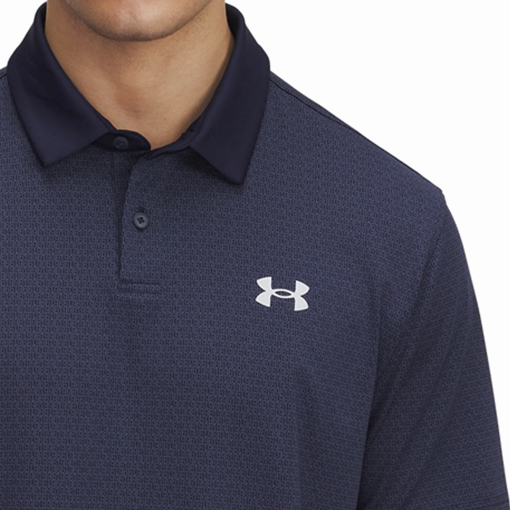 Layered Wear Seasonal Comfort Style Under Armour Tee To Green Printed Polo Shirts - Midnight Navy/Halo Gray