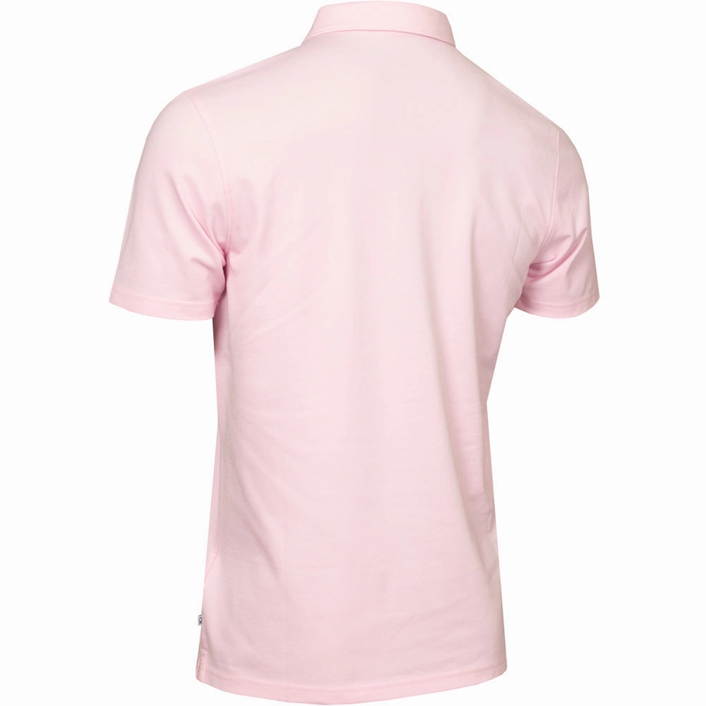 Seamless Edging Wrinkle Free Fabric Calvin Klein Uni Polo Shirt - Baby Pink