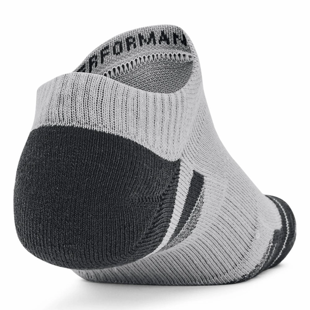 Werewolf socks Under Armour Performance Tech No Show Socks (3 Pairs) - Mod Grey/White/Black